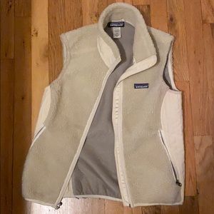 Women’s Tan Patagonia Fuzzy Vest